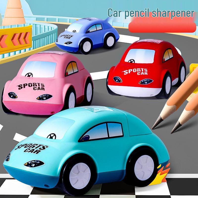 Roztomilé automatické ořezávátko na tužky pro děti – Manuální posunovač tuhy pro žáky základních škol