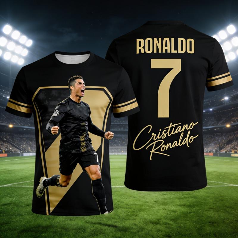 

2026 Ronaldo #7 Fan Edition Football Jersey for Adults and Kids Breathable and Comfortable Soccer Training Shirt for Summer S