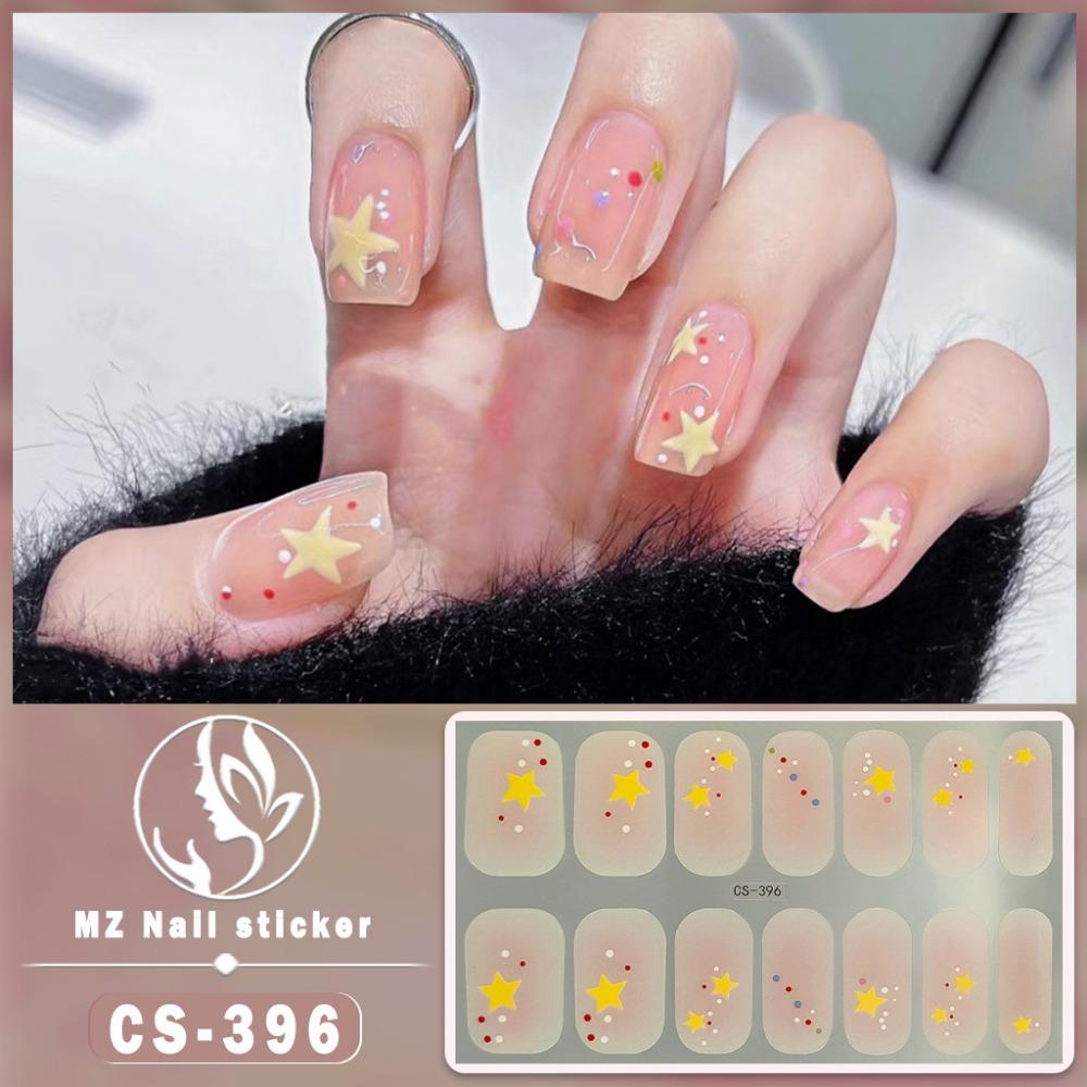 CS No-bake Gel Nail Polish Film Waterproof Full Sticker Chinese Style Panda Manicure Sticker Nail Sticker