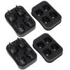 2Pcs Ice Mold Skull Shape Silicone Ice Cubes Tray for Cake Candies Kitchen Baking Tool