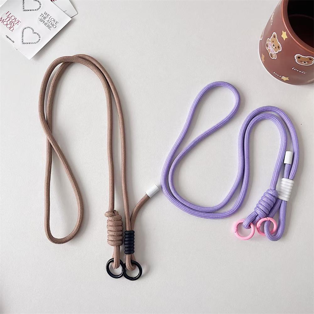 Adjustable Sweet Color Crossbody Lanyard Shoulder Straps Keychain Key Ring Braided Rope Gifts Mobile Phone For iPhone 17 Pro Max