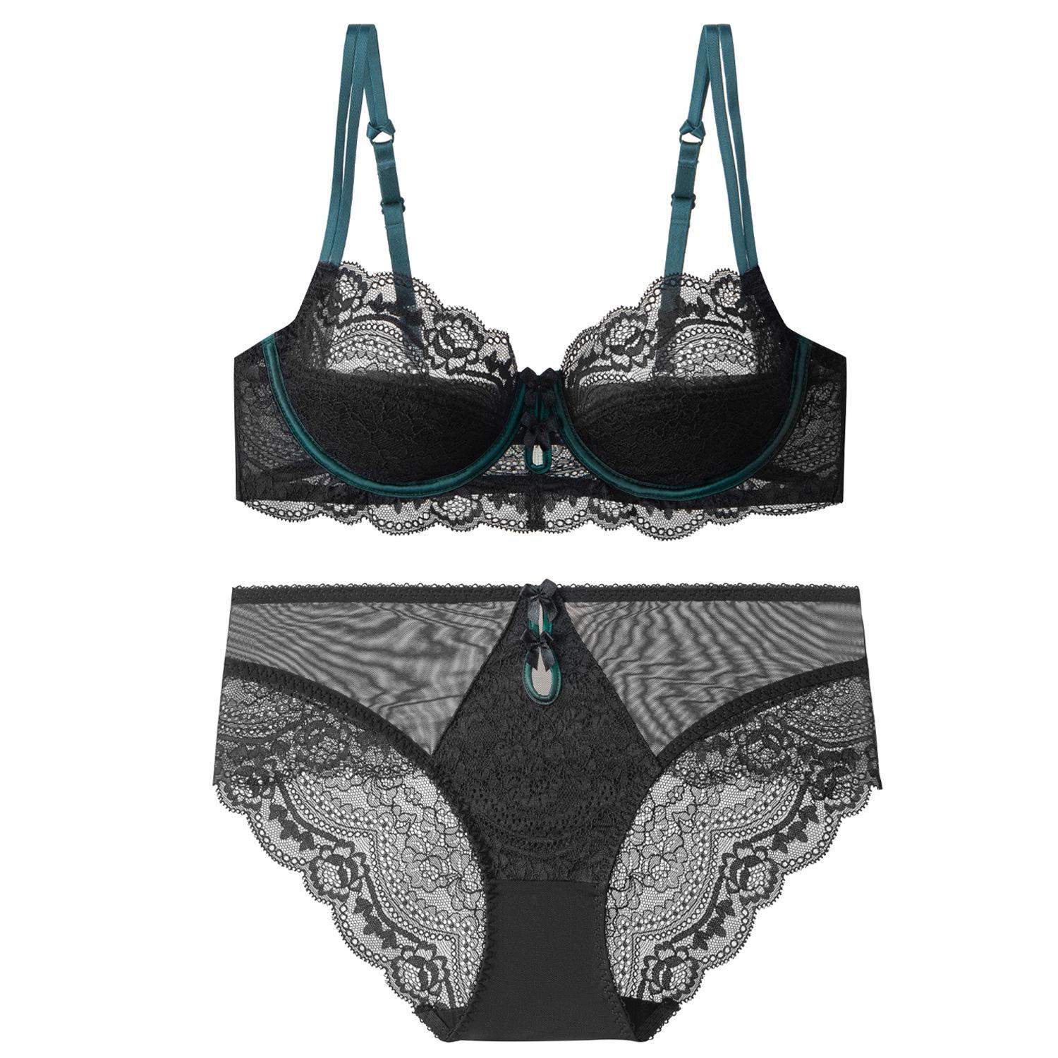 

Европейский и американский сексуальный бюстгальтер с кружевом Zodiac - ультратонкий, красный, для большой груди и миниатюрных размеров 75E чёрный