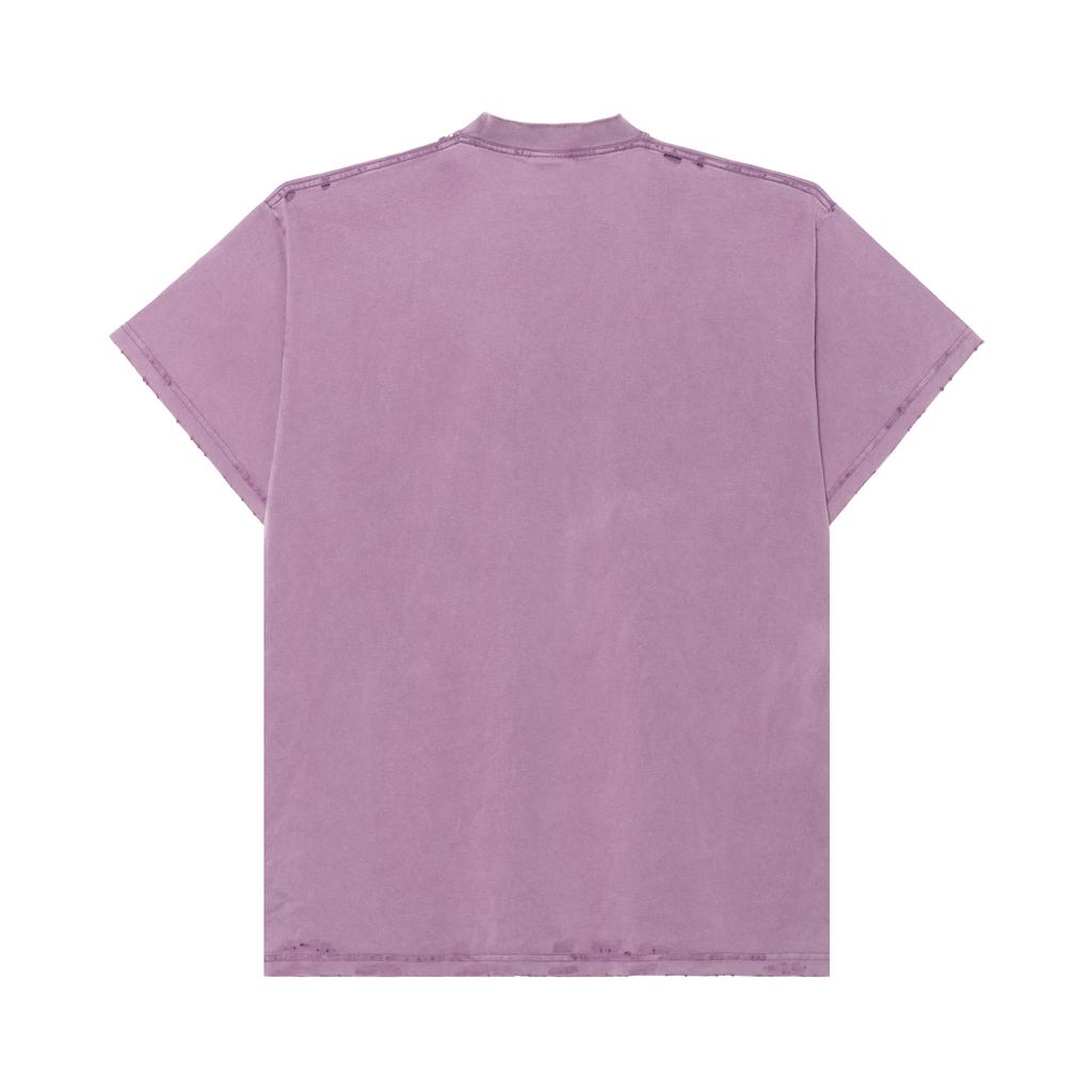 Balenciaga 3b Liquefied Distressed Oversized T Shirt 787349TRVS85712