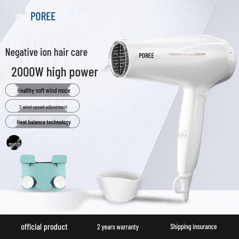 Flyco High Power Foldable Hair Dryer with Negative Ions for Damage-Free Quick Drying