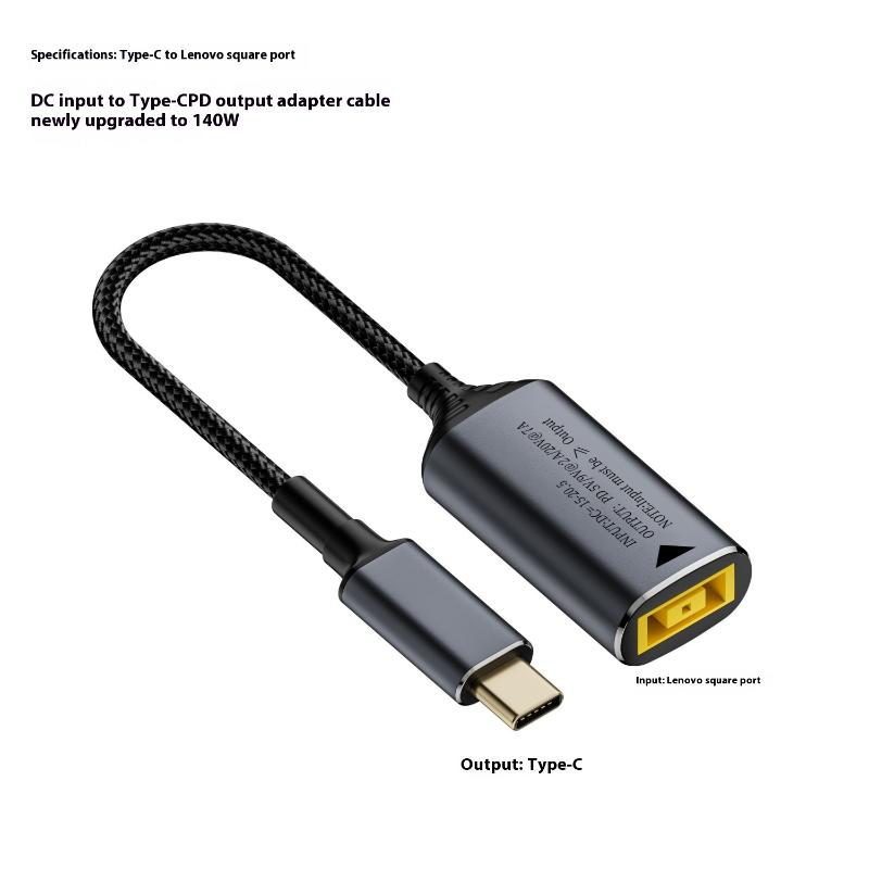 1Pcs Fast Charging Cable For Macbook Huawei 140W Universal Laptop 5V 9V 20V DC Female To USB C Type C PD Power Adapter Converter