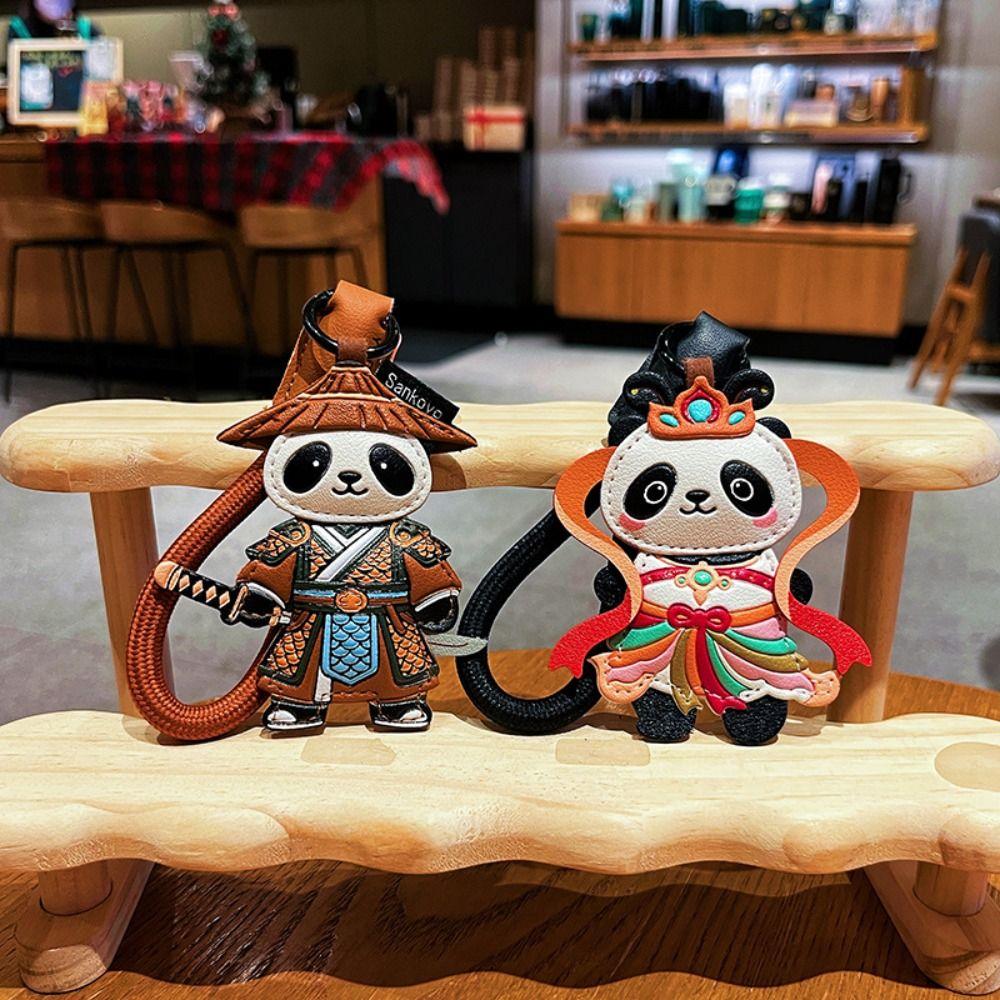 DIY Panda Pendant Hanger Bag Pendant Cute Car Keyring  Car Accessory