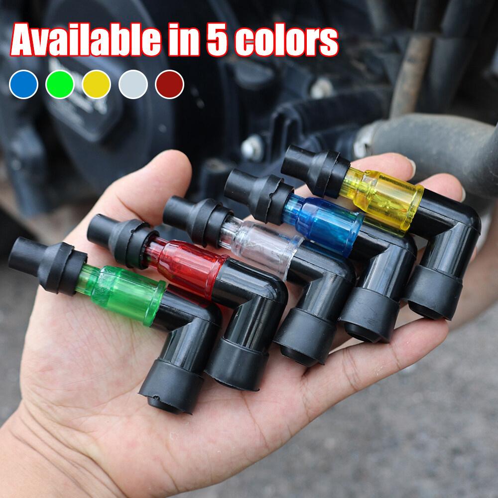 Motorcycle LED Light Spark Plug Cap High-Voltage Cover for Motorcycles Accessories