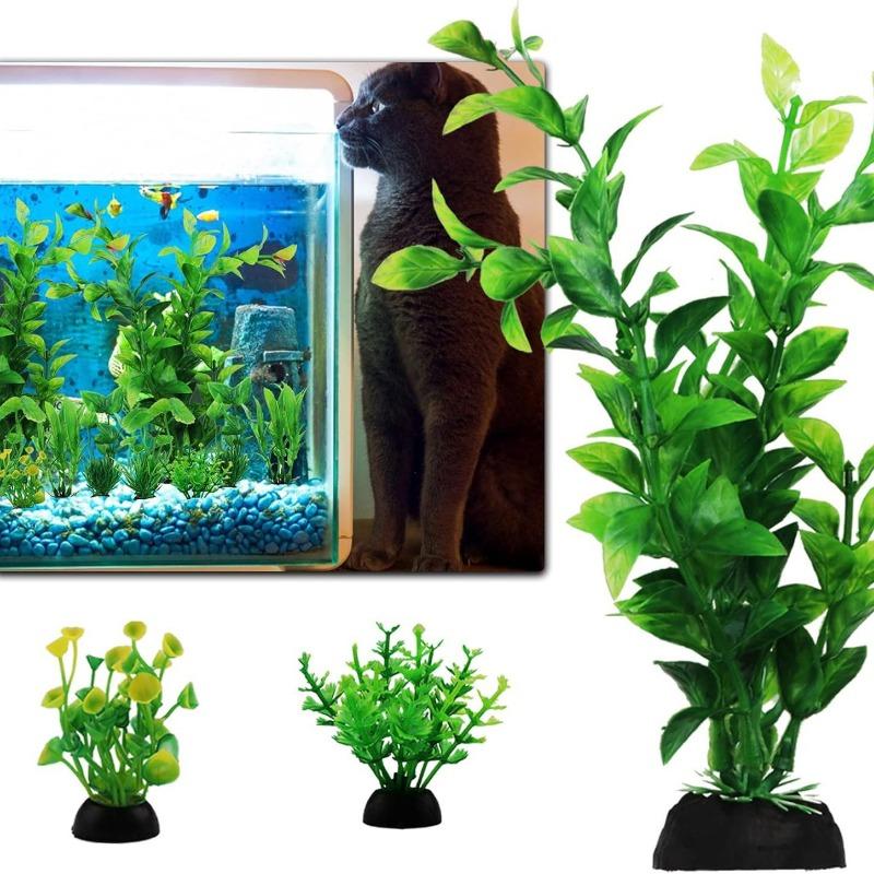 Fish Tank Landscaping Complete Set of Simulated Water Plants Decoration Set Aquarium Plastic Fake Seaweed