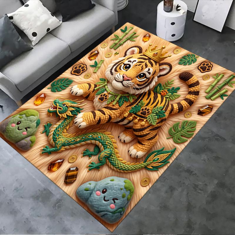 

2025 New Cute animals Carpet Rug for Living Room Bedroom Home Sofa Decoration,Kids play Non-slip Floor Mat 40x60cm( 15x23in )
