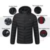 Winter Men's Smart USB Abdominal Back Electric Heating Warm Down Cotton Jacket