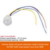 AC110-240V DC 12V-24V LED PIR No Adjustable Delay Human Body Infrared Detector IR Infrared Motion Sensor Light Switch For Home