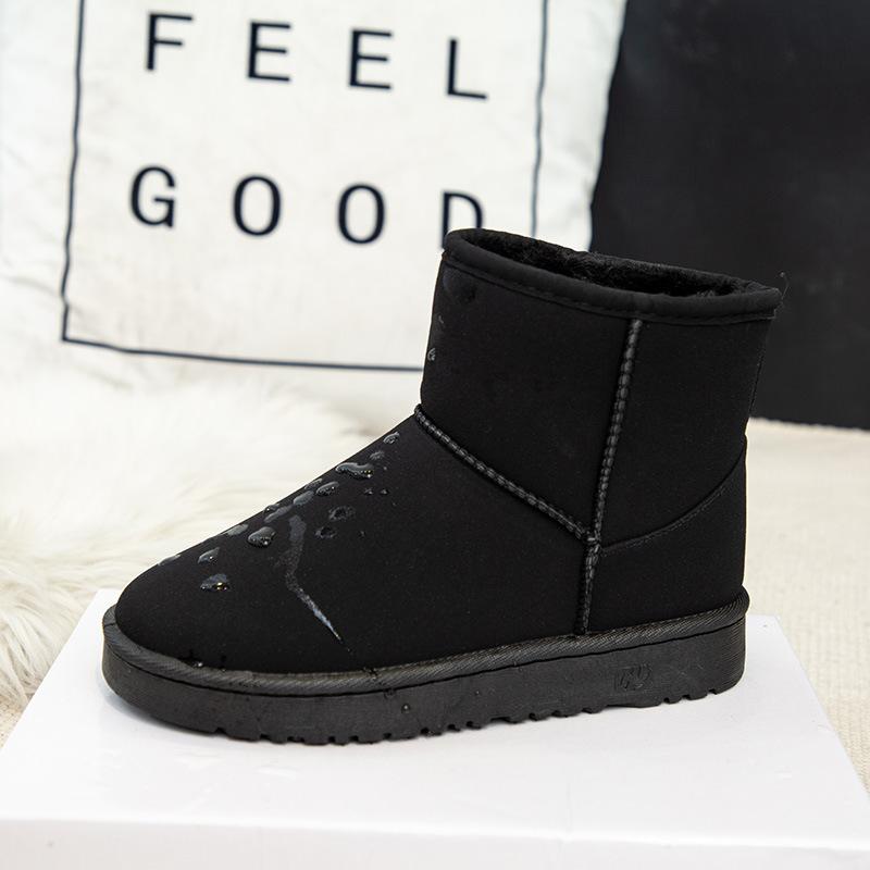 2025 Children's 2025 Autumn and Winter Anti-water Ingress Short Snow Boots Women's Low Boots Couple Boots Short Boots Parent-child Non-slip