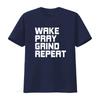 Wake Pray Grind Repeat Work Hard Make Money Womens T Shirt Black XL vintage Washed Versatile Casual graphic Stylish Slightly