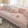 Simple Solid Color Sofa Cushion Four Seasons Cotton Fabric Non-Slip Cotton Cushion Universal Modern Sofa Cover Towel