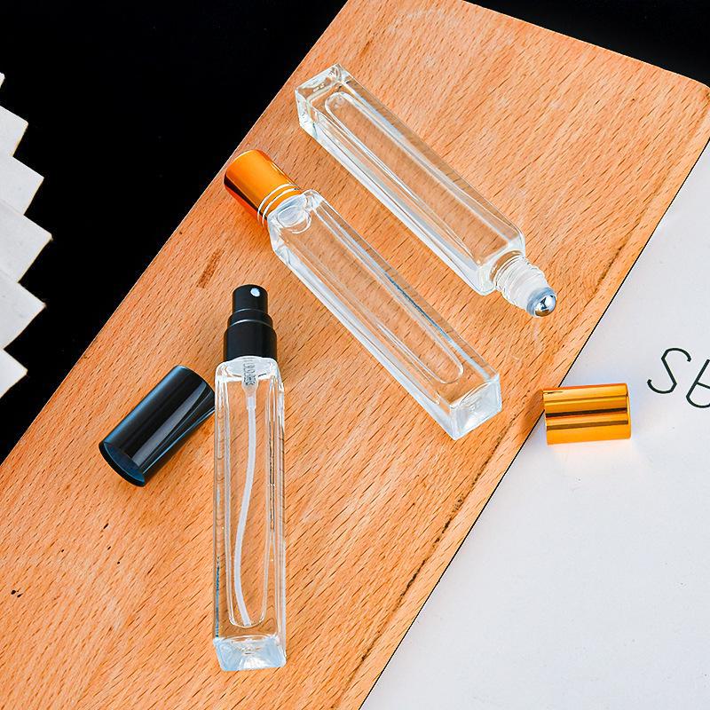 10ml Transparent Glass Roller Bottle for Perfume or Essential Oils