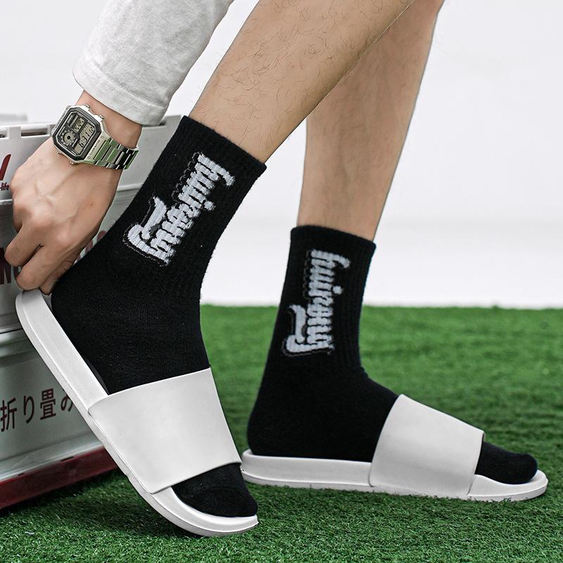 Men White Slippers Simple Flats Summer Women Black Outdoor Roman Sandals Open Toe Beach Shoes Plus Size