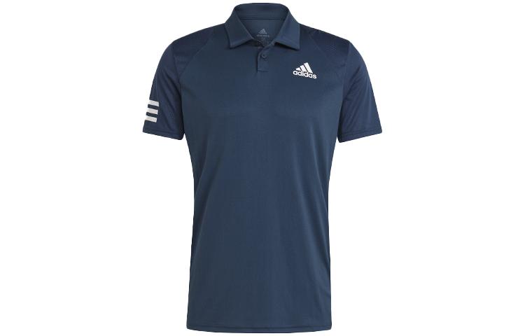 Adidas Polo Shirts Men s Navy Blue Polo Collar Moderate Straight Fit GL5458 M