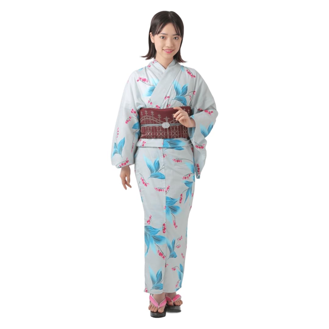 [Le coeur] Women s Yukata, Free Size, Delicate Lily of the Valley