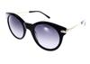 Lunettes De Soleil Femmes SANDRO SD6049 Noir Et Doré De Forme Arrondie