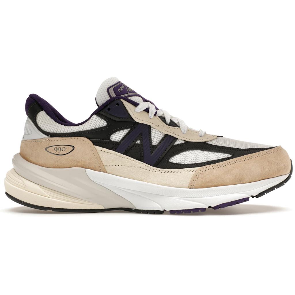 New Balance 990v6 MiUSA Teddy Santis White Black Plum
