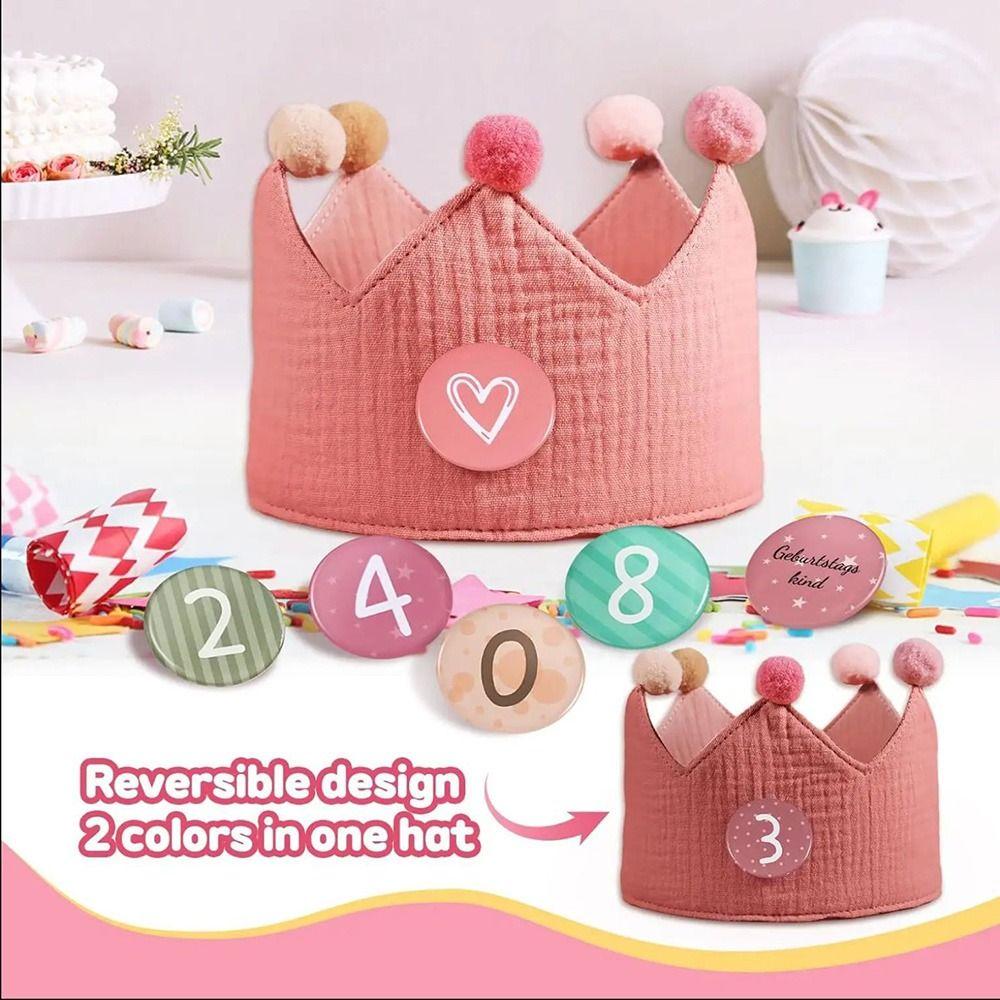 Multicolor Birthday Crown Hat 1-9 Birthday Celebration Hat Event Party Crown  Birthday Party