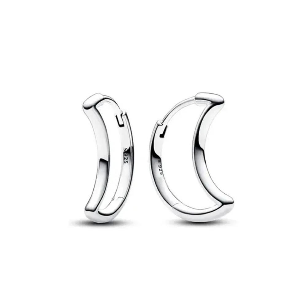 Nya 925 Silverpläterade Hjärta Zirkon Fjäril Hänge Örhängen Original DIY Dam Smycken Hängande Tillbehör Berlock Pärla Amulett