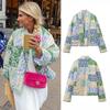 Women's Floral Quilted Short Jacket - Autumn/Winter 2024, M6216