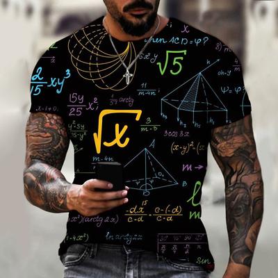 Camiseta Estampada Fórmula Matemática Hombre Mujer Moda Streetwear Manga Corta Camisetas Oversized Harajuku Tops Tees Ropa para Niños