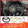 2025 Adesivo Insígnia de Volante de Carro Modificado Quente Acessórios ABS para Mazda CX3 CX5 MX3 CX4 CX9 CX7 RX8 RX7 Atenza Axela Proteg