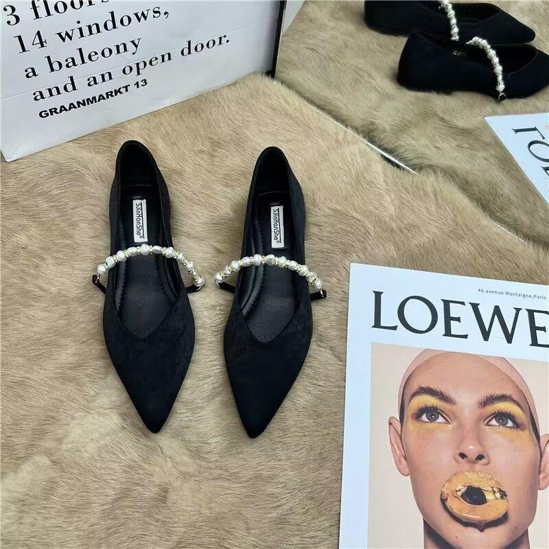 Korean Flat Shoes One-pedal Women's Shoes Non-slip Mary Jane Shoes 2025 Spring New French Xiaoxiangfeng Single Shoes