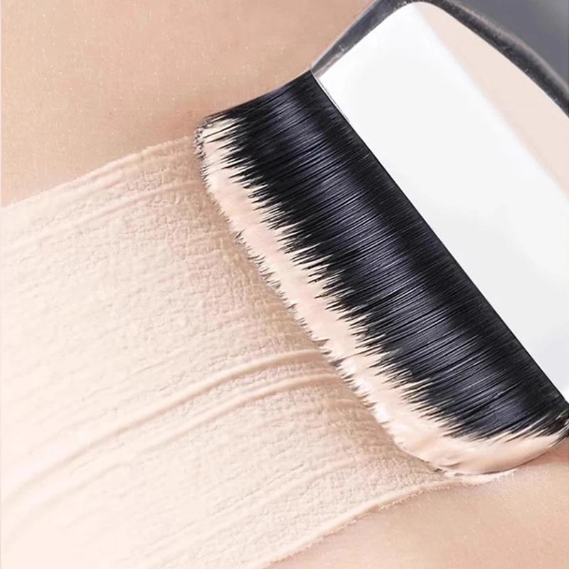 Straight Line Foundation Make-Up Brush Flat Blade Cosmetic Brush, Base Brush Liquid Foundation Special Facial Mask Beauty Brush Tool