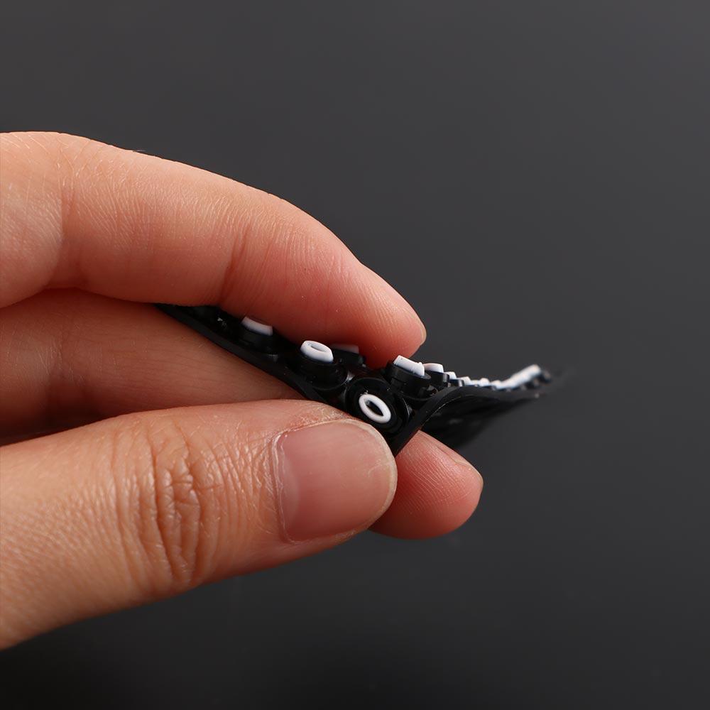 Car Accessories Leather Bradied Key Chain Keyring Car Keychain Anti-lost Phone Number Plate