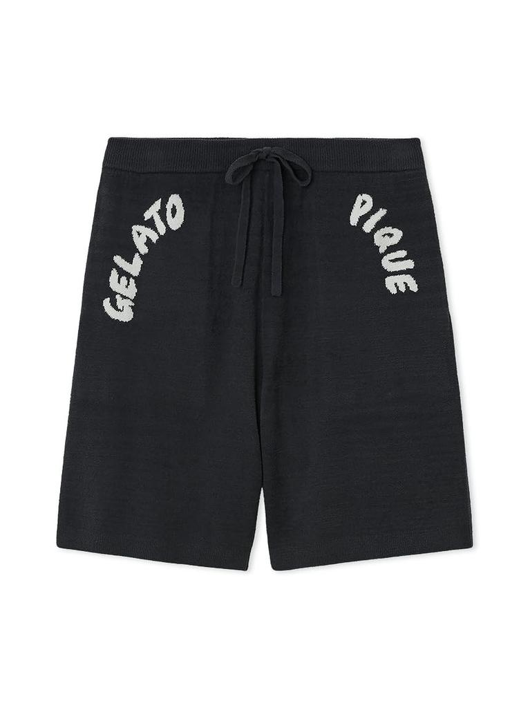 Gelato Pique HOMME Airy Moko Logo Jacquard Shorts PHNP252950 DGRY Men's