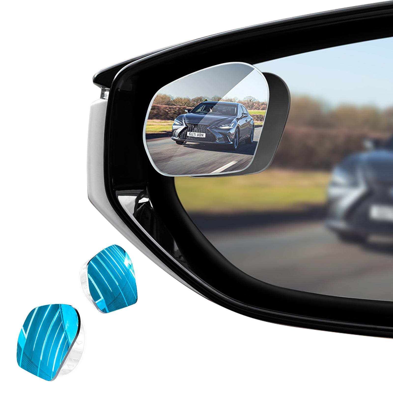 

Blind Spots Glass Frameless Auxiliary Rearview Glass Auto Motorcycle Universally Wide Angle Adjustable Glass 1 белый