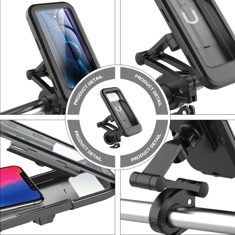 Bicycles Phone Mount Adjustable Handlebar of Motorcycle Phone Mount for Electric Mountain Scooter Bikes Phone Holder User Mount
