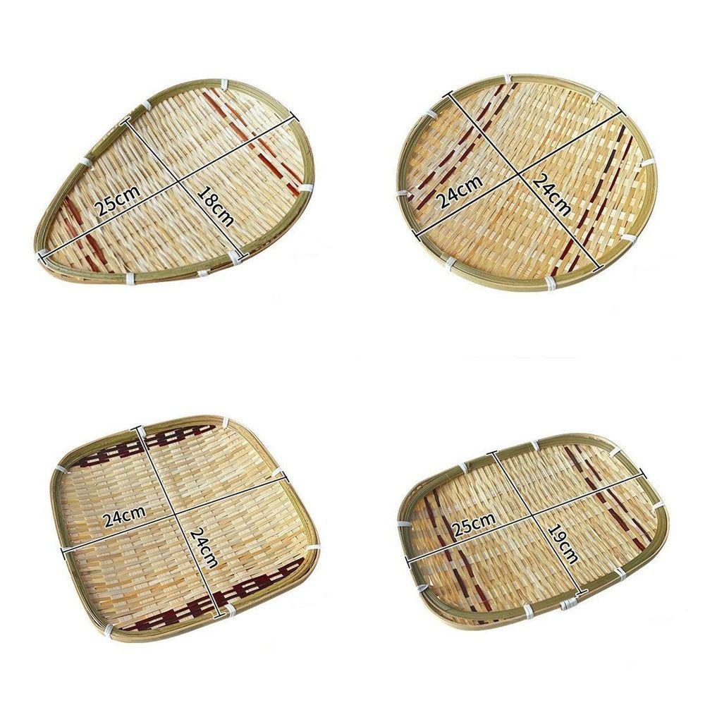 Vegetable Food Storage Basket Bread Round Snack Basket Rustic Woven Basket  for Fruit Vegetables