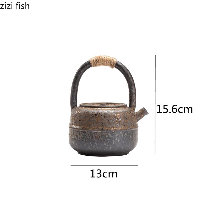 450ml Stoneware Teapot Tea Kettle Ceramic Teapot Teaware Tea Set Tea Utensils Tea Maker Tea Pot Set Tea Making Tools Accessories