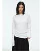 Anggae Asymmetrical Drape T-Shirt White