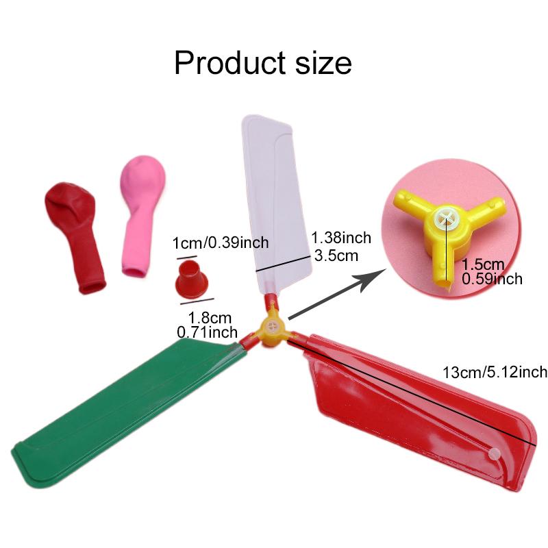 1/3/6PCS Air Balloon Helicopter Funny Balloon Ortable Outdoor Helicopter Flying Party Favors Children Day Gift For Guest TMZ