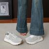 Thick-soled Through-net Sports and Leisure Shoes Women's Spring New Lightweight Dad Shoes Versatile Student Running Shoes