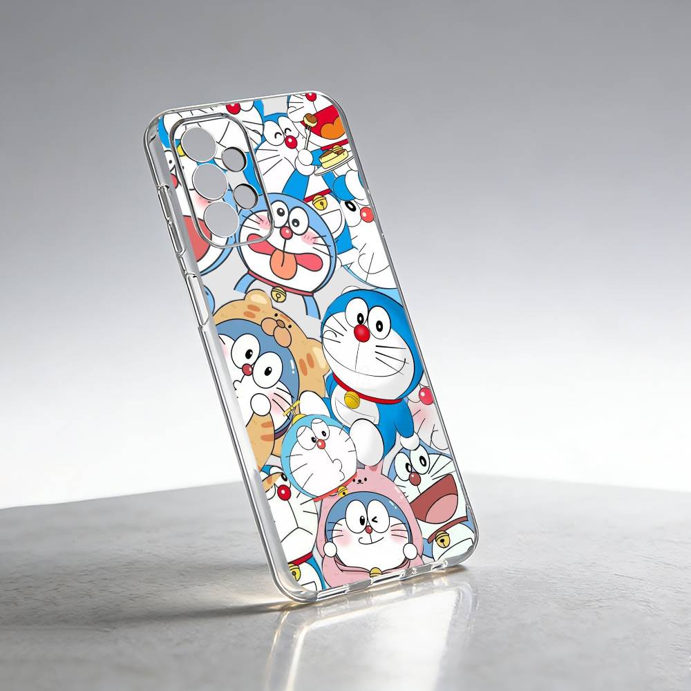 Cute d-Doraemons Cats Poster Phone Case Transparent Silicone Soft For Samsung S25,S24,S21,S22,S23,S30,Ultra,S20,Plus,Fe