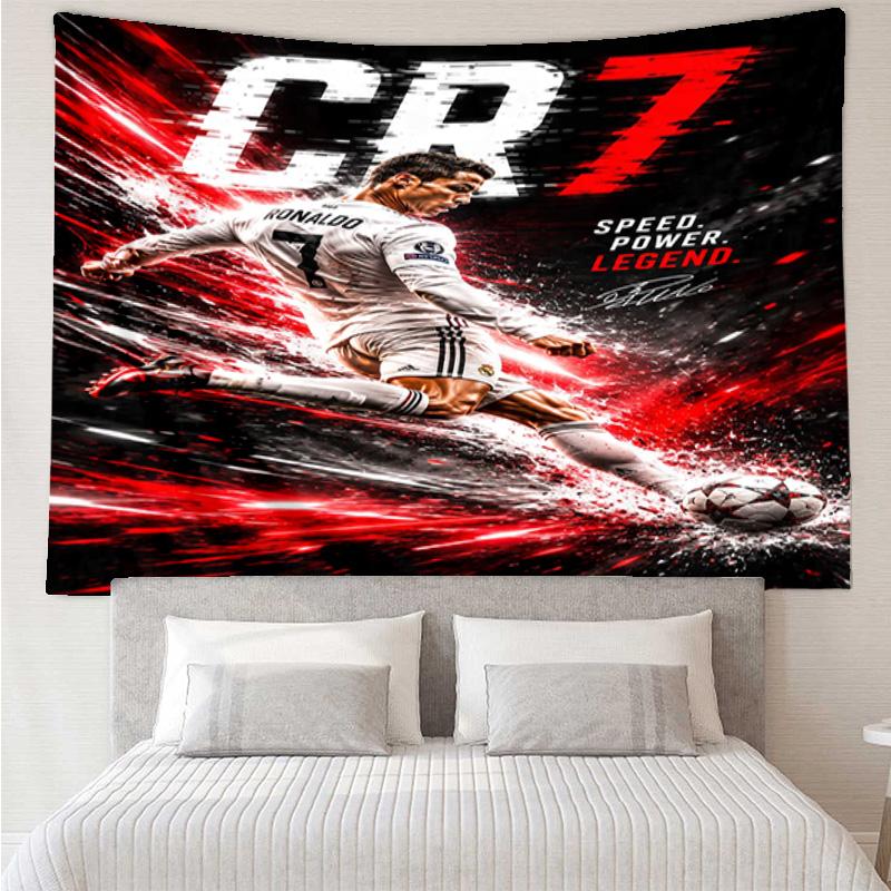 Ronaldo's Electric Moment Tapestry Hanging for Bedroom,Livingroom, Playroom,Decor Art Room Wall Tapestry Holiday and Birthday Gifts