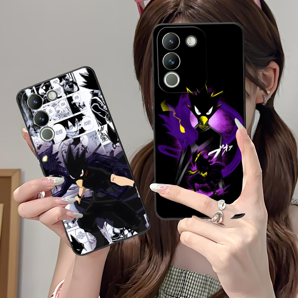 MHA Tokoyami Mobile Phone Case for VIVO V60 V50 V40 V30 V29 V27 V25 V23 Pro Lite 5G Colorful Printing Cover Luxury Cellphones