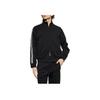 Emporio Armani Striped Zip-Up Stand Collar Long Sleeve Jacket Men jackets Black EM001110-AF13488-UC001
