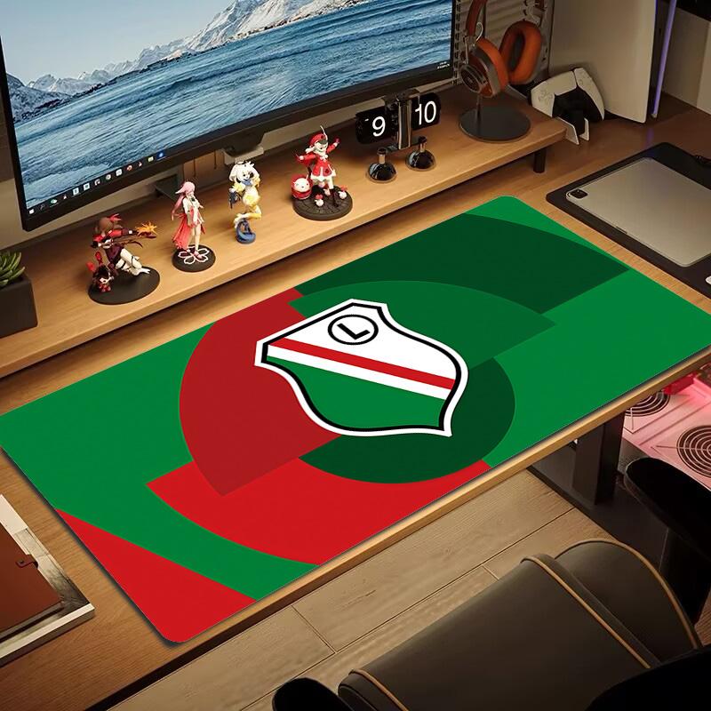 Legia Warsaw Print  Cushion Non-slip Laptop Tablet Big Mousepad XXL Mat Mini PC Playmat With Lock edge