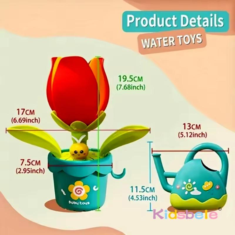 Baby Badespielzeug Sonnenblume Treffen Wasser Blüte Duschspielzeug Beliebtes Spritzendes Wasser Blume Badezimmer Spielzeug Mit Saugnapf Sommer Spielzeug