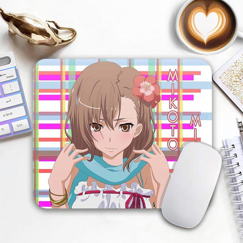 Misaka Mikoto Anime Standard Mouse Pad A C_Certain Magical I_Index Small Mousepad Gaming MousePads PC Non-Slip Travel Mousemat