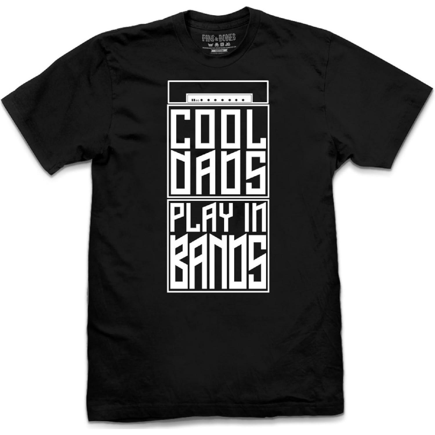 Pins & Bones Guitar Dad Shirt, Cool Dads Play in Bands, Black, Dad Rocks T Shirt XXXXXL разноцветный