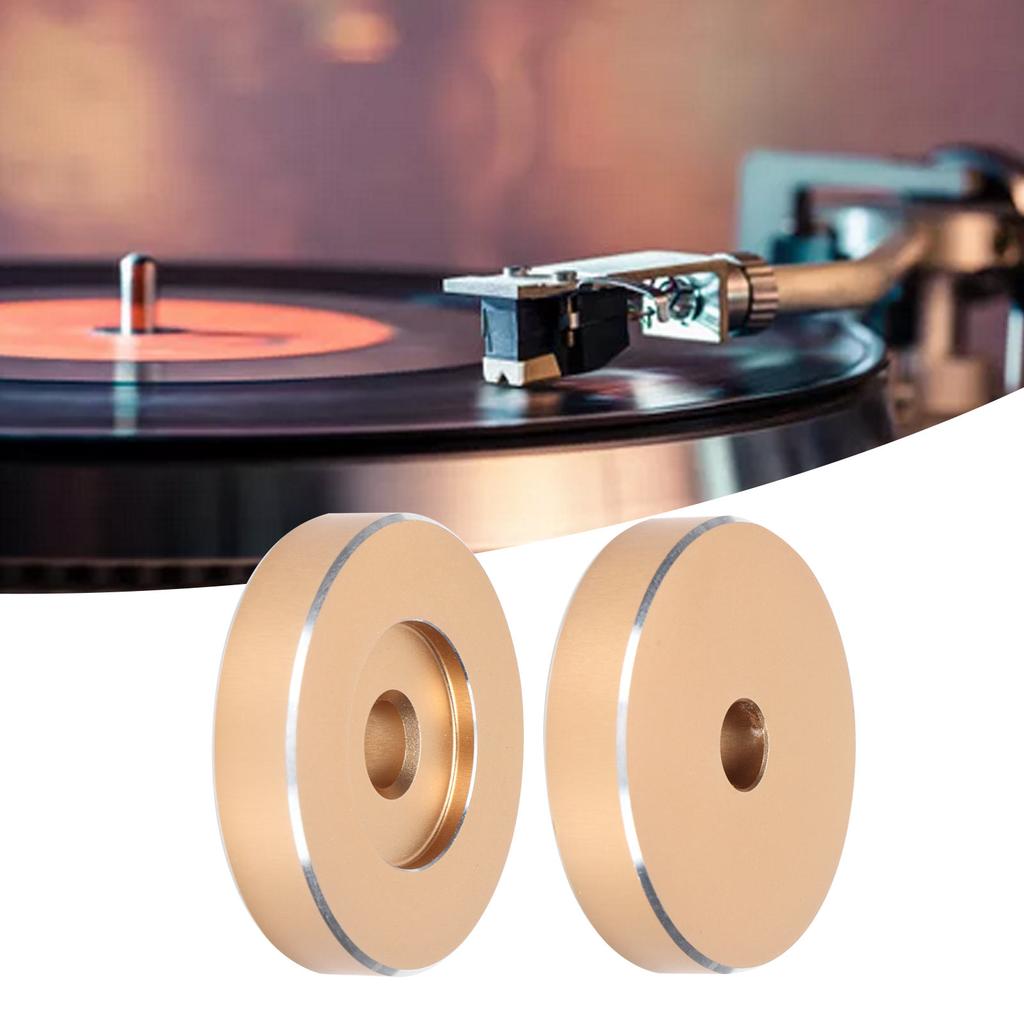 45 RPM Record Turntable Adapter Large Hole Conversion Sheet   Black Clamp Adapter for Most Big Hole Records