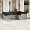 VidaXL Garden Lounge Set with Cushions 9 Pcs, Patio Sofas, Patio Furniture Set, Outdoor Furniture, Grey 3255379